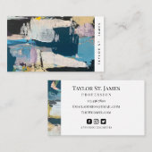 ヴィンテージ絵画アーティスト名刺 名刺 (正面/裏面)