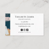 ヴィンテージ絵画アーティスト名刺 名刺 (裏面)