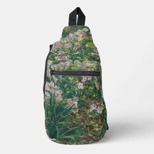 ヴィンテージ絵画ウィンドフラワーズバイロジャー・ドノホ スリングバッグ (正面)