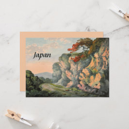 ヴィンテージ絵画ズ・オブ・ジャパン・カントリー・サイド土産 カード