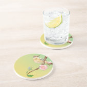 ヴィンテージ絵画ナチュラリストの花鳥 コースター (側面)