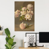 ヴィンテージ絵画バラ ポスター (ホームオフィス)