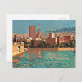 ヴィンテージ絵画バルセロナ ポストカード (正面/裏面)