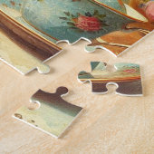 ヴィンテージ絵画ピンシャー ジグソーパズル (側面)