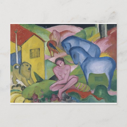 ヴィンテージ絵画ファンタジーの「夢」 ポストカード (正面)