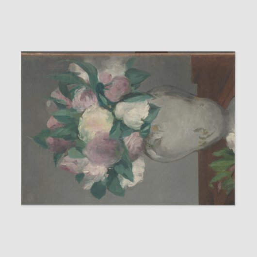 ヴィンテージ絵画マネの花瓶 薄葉紙 (正面)