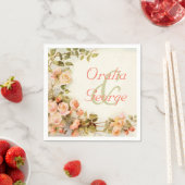 ヴィンテージ絵画ロマンバラ結婚ズ スタンダードカクテルナプキン (インサイチュ)