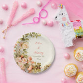 ヴィンテージ絵画ロマンバラ結婚ズ ペーパープレート (パーティー)