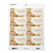 ヴィンテージ絵画ロマンバラ結婚ズ ラベル (フルシート)