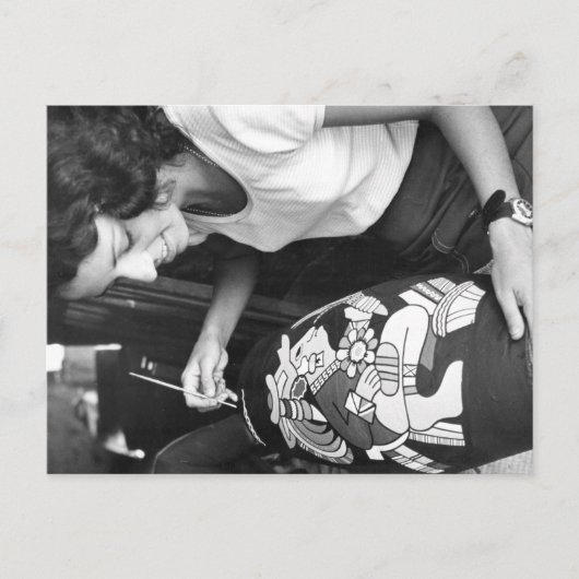 ヴィンテージ絵画写真 ポストカード (正面)