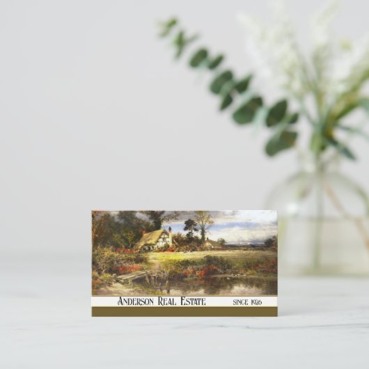 ヴィンテージ絵画国実在財産の名刺 名刺 (スタンド正面)