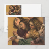 ヴィンテージ絵画天使 ポストカード (正面/裏面)