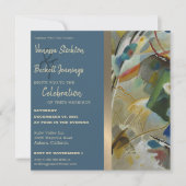 ヴィンテージ絵画抽象芸術結婚式招待状 招待状 (正面)