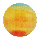 ヴィンテージ絵画抽象芸術 カッティングボード (正面)