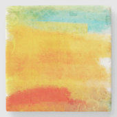 ヴィンテージ絵画抽象芸術 ストーンコースター (正面)