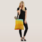 ヴィンテージ絵画抽象芸術 トートバッグ (モデル)