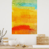 ヴィンテージ絵画抽象芸術 ポスター (キッチン)