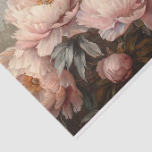 ヴィンテージ絵画牡丹の赤面 薄葉紙 (詳細)