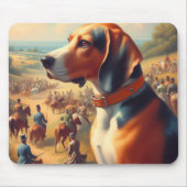 ヴィンテージ絵画犬 マウスパッド (正面)