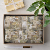 ヴィンテージ絵画犬 薄葉紙 (ギフト)