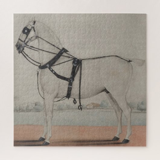 ヴィンテージ絵画車馬(1845) ジグソーパズル (縦)