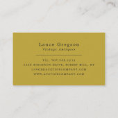 ヴィンテージ絵画、アンティーク業者 名刺 (裏面)