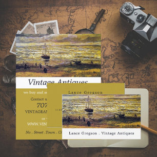 ヴィンテージ絵画、アンティーク業者 名刺