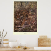 ヴィンテージ絵画・タイガー（1909年） ポスター (キッチン)