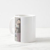 ヴィンテージ絵画-中国の父と娘 コーヒーマグカップ (正面左)