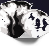 ヴィンテージ継ぎ目なし花及びフローラ模様 ポスター (角)