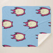 ヴィンテージ継ぎ目のない模様 シェルパブランケット (正面(横))