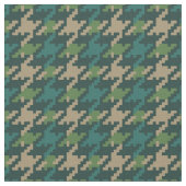 ヴィンテージ緑千鳥格子の色の格子模様 ファブリック (クローズアップ)