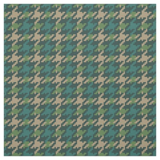 ヴィンテージ緑千鳥格子の色の格子模様 ファブリック (見本)