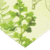 ヴィンテージ緑色植物野草水色 テーブルクロス