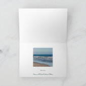 ヴィンテージ緑葉写真サンキューカード カード (内部)