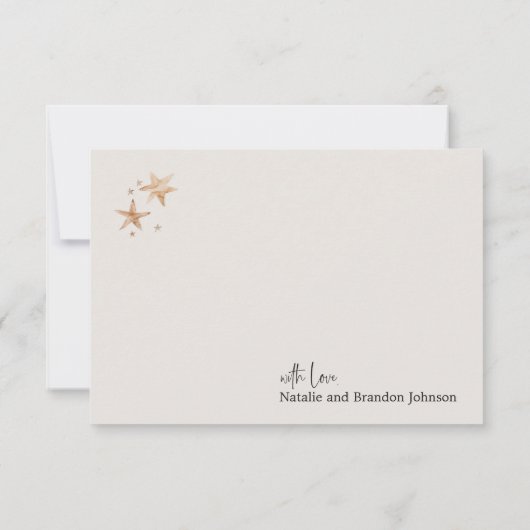 ヴィンテージ緑豊かな子供部屋動物の赤ちゃんシャワー サンキューカード (裏面)