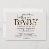 ヴィンテージ緑豊かな子供部屋動物の赤ちゃんシャワー 招待状 (正面)