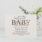 ヴィンテージ緑豊かな子供部屋動物の赤ちゃんシャワー 招待状 (スタンド正面)