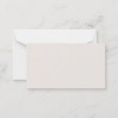 ヴィンテージ緑豊かな子供部屋動物ベビー表示シャワー ノートカード (裏面)