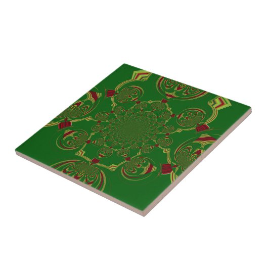 ヴィンテージ緑 タイル (側面)