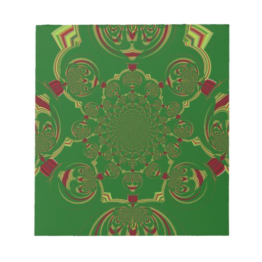 ヴィンテージ緑 ノートパッド (正面)