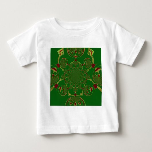 ヴィンテージ緑 ベビーTシャツ (正面)