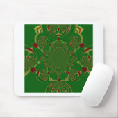 ヴィンテージ緑 マウスパッド (マウス)