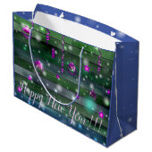 ヴィンテージ緑 ラージペーパーバッグ (裏面アングル)