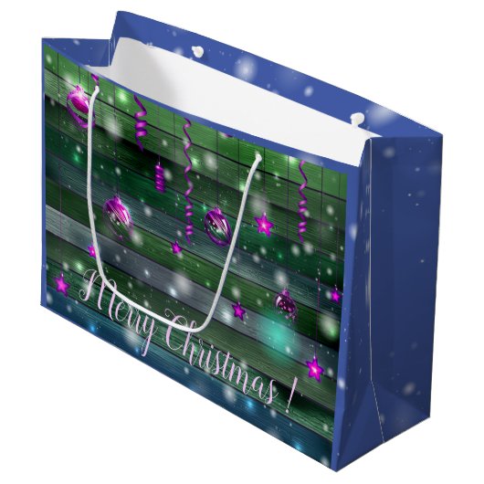 ヴィンテージ緑 ラージペーパーバッグ (正面アングル)