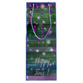 ヴィンテージ緑 ワインギフトバッグ (裏面)