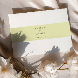 ヴィンテージ緑 招待状ベリーバンド