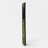ヴィンテージ緑、白ストライプ色 Case-Mate iPhoneケース (裏面/左)