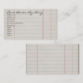 ヴィンテージ線のノート 名刺 (正面/裏面)