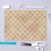 ヴィンテージ線模様 薄葉紙 (クラフト)